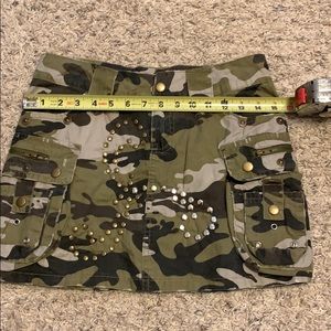 Hardware cargo mini skirt